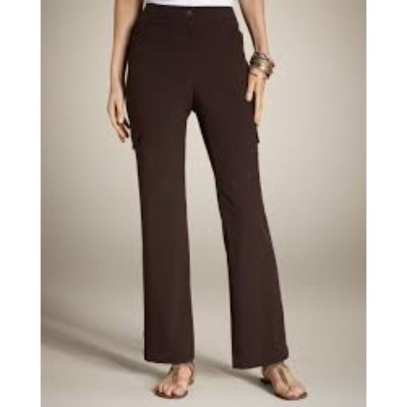 Chico's Zenergy Neema Courtney Black Cargo Pants Short Size 3 (16) NWT